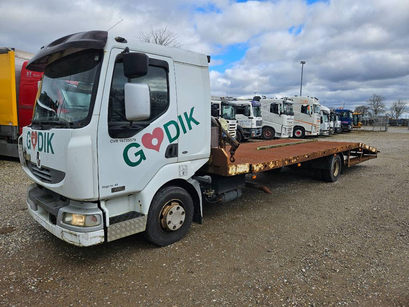 Renault Midlum 220 Machine/auto Transport and crane(2 stk) - Car transporter truck, Crane truck: picture 1 Renault Midlum 220 Machine/auto Transport and crane(2 stk) - Car transporter truck, Crane truck: picture 1