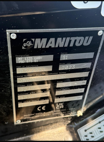 MANITOU MT1335 - Telescopic handler: picture 5 MANITOU MT1335 - Telescopic handler: picture 5