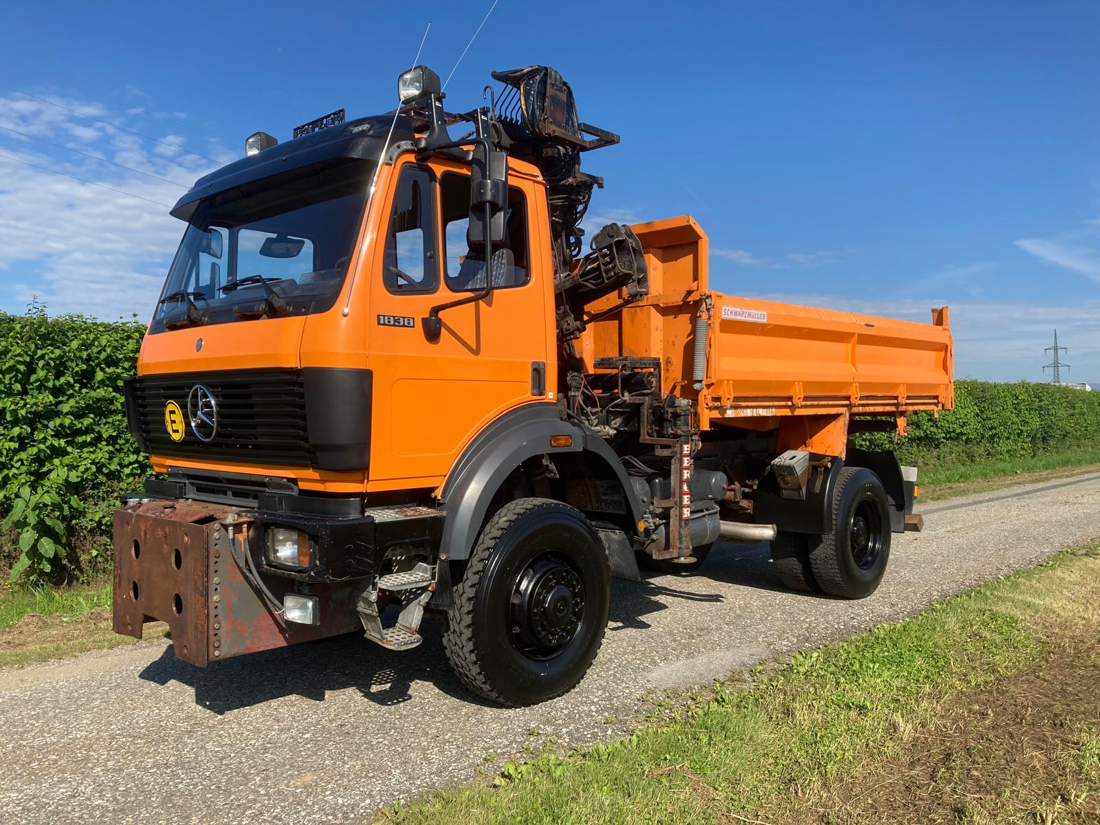 MERCEDES-BENZ SK1838AK - Tipper, Crane truck: picture 4 MERCEDES-BENZ SK1838AK - Tipper, Crane truck: picture 4