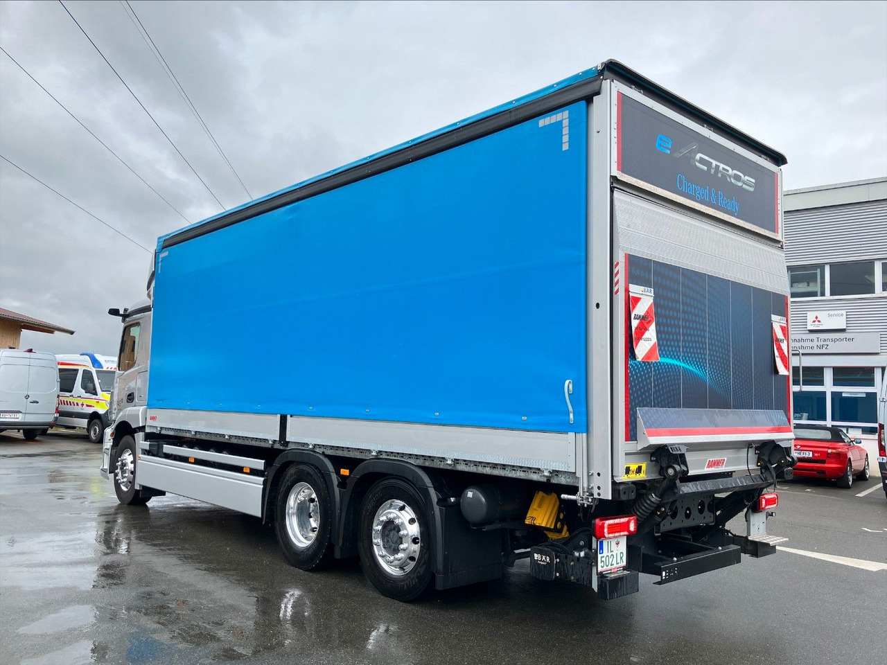 Mercedes-Benz eActros 400L 6x2 - Curtain side truck, Electric truck: picture 2 Mercedes-Benz eActros 400L 6x2 - Curtain side truck, Electric truck: picture 2