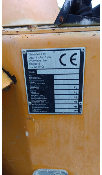 Thwaites - Mini dumper: picture 4 Thwaites - Mini dumper: picture 4