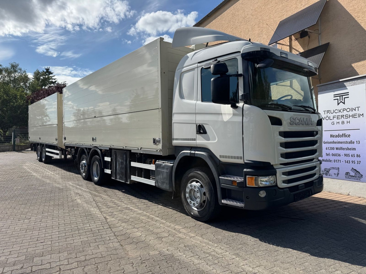 Scania G410/Lenk-Lift/2xLBW/inkl. Anhänger/Tüv-neu - Beverage truck: picture 1 Scania G410/Lenk-Lift/2xLBW/inkl. Anhänger/Tüv-neu - Beverage truck: picture 1