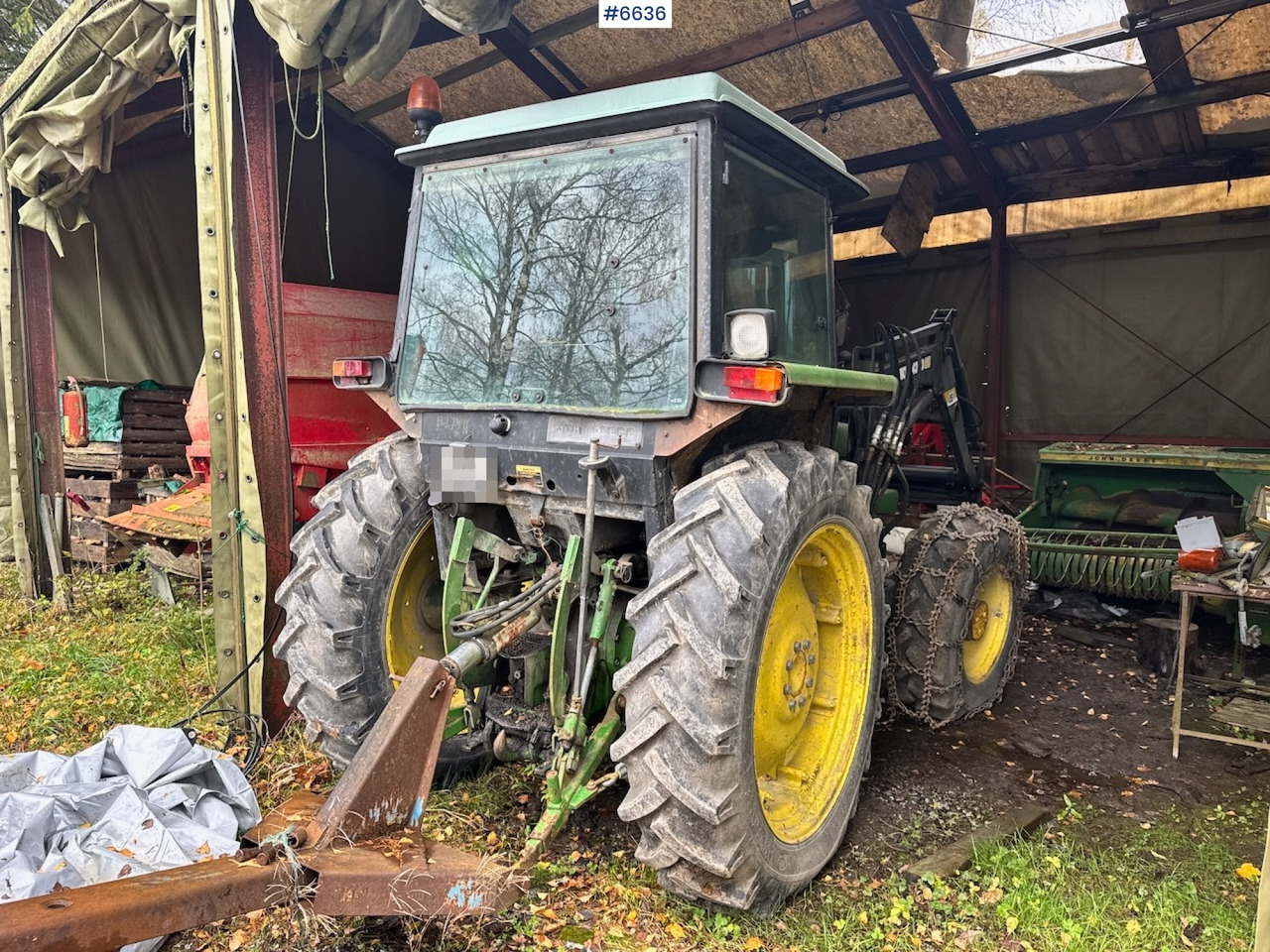 1985 John Deere 2040 4x4 m/ Frontlaster. - Farm tractor: picture 3 1985 John Deere 2040 4x4 m/ Frontlaster. - Farm tractor: picture 3