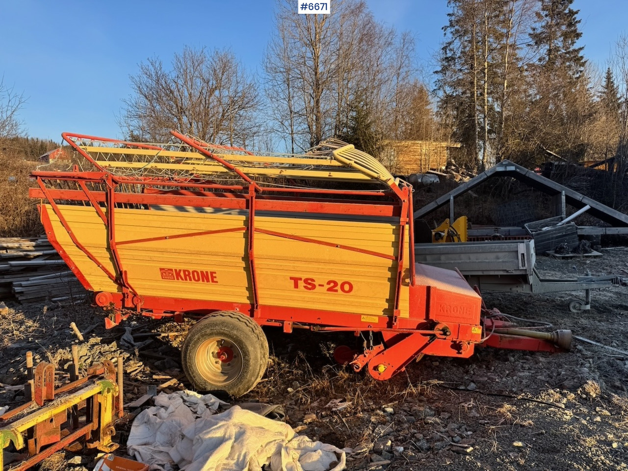 1989 Krone Unloader Trailer - Hay and forage equipment: picture 1 1989 Krone Unloader Trailer - Hay and forage equipment: picture 1