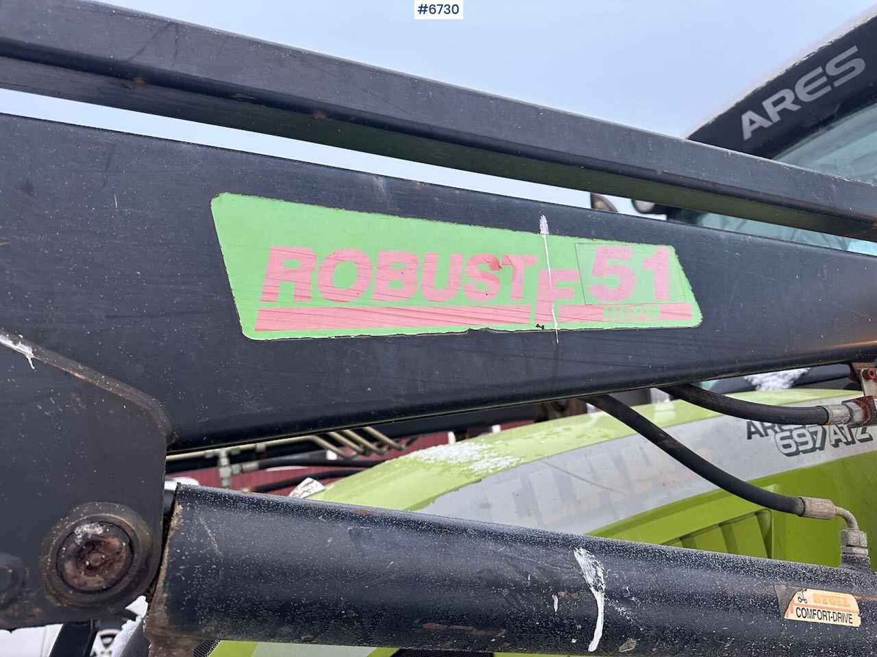 Farm tractor 2007 Claas Ares 697 4x4 with front loader. SEE VIDEO.: picture 10 Farm tractor 2007 Claas Ares 697 4x4 with front loader. SEE VIDEO.: picture 10