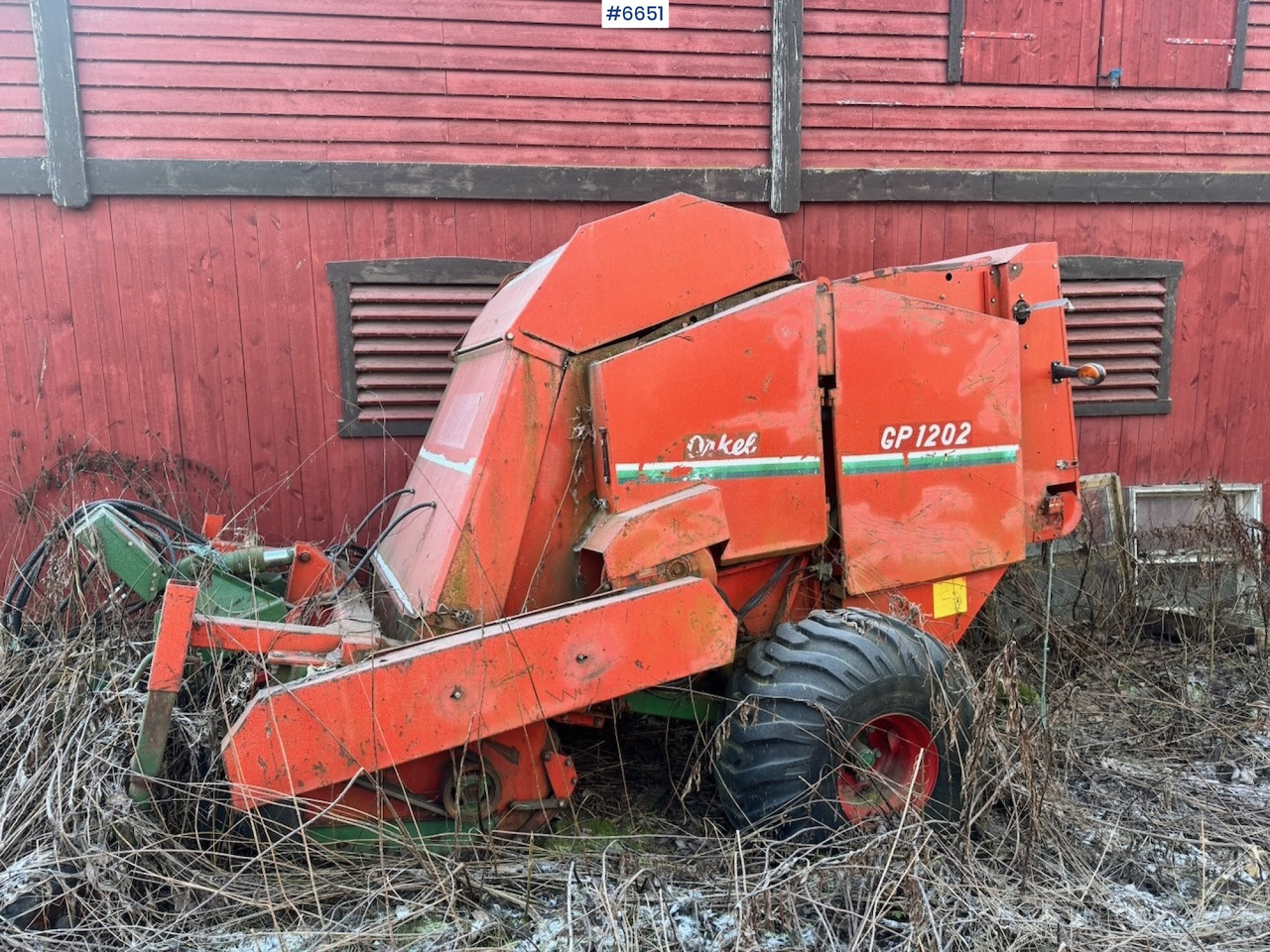 Approx. 1995 Orkel GP1202 Round Baler. - Hay and forage equipment: picture 1 Approx. 1995 Orkel GP1202 Round Baler. - Hay and forage equipment: picture 1