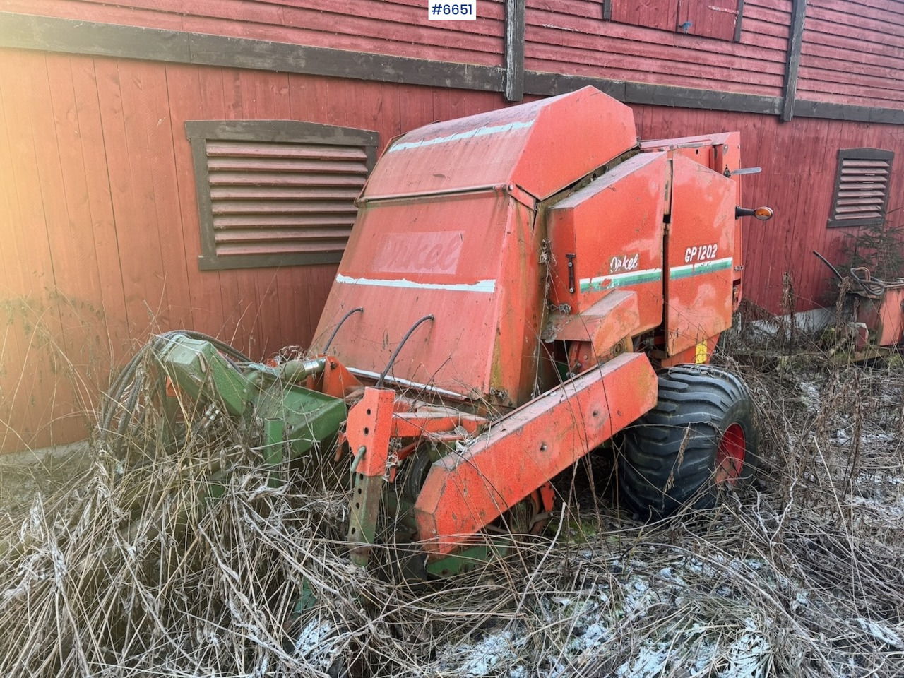 Approx. 1995 Orkel GP1202 Round Baler. - Hay and forage equipment: picture 2 Approx. 1995 Orkel GP1202 Round Baler. - Hay and forage equipment: picture 2