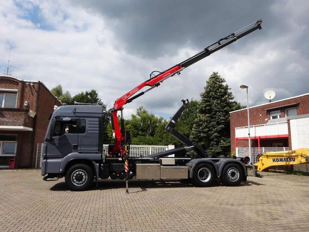 MAN 26.500 Abroller + Fassi F125A Kran 6x2-4 Allrad - Crane truck, Hook lift truck: picture 3 MAN 26.500 Abroller + Fassi F125A Kran 6x2-4 Allrad - Crane truck, Hook lift truck: picture 3