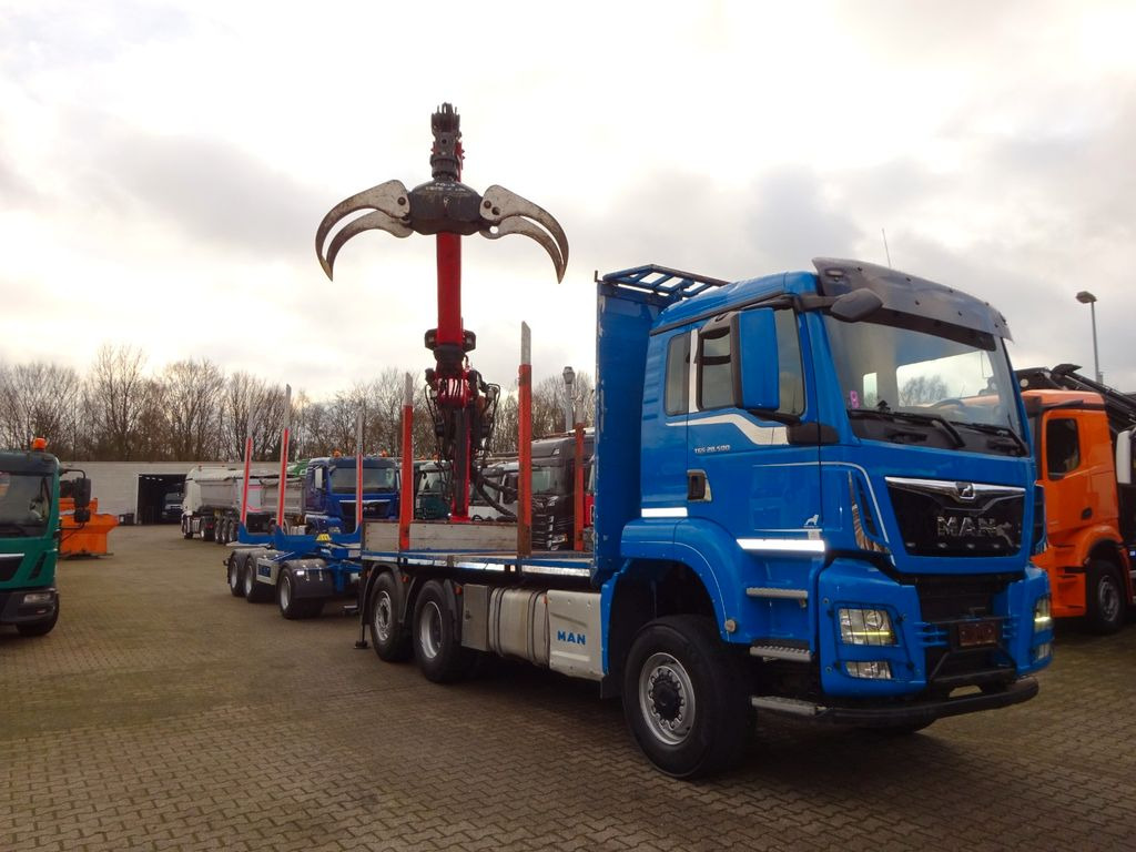 MAN 28.500 TGS mit EPSILON-Kran+Achleitner Anhänger MAN 28.500 TGS Allrad. HOLZZUG EPSILON-Kran GREIFER - Timber truck, Crane truck: picture 2 MAN 28.500 TGS mit EPSILON-Kran+Achleitner Anhänger MAN 28.500 TGS Allrad. HOLZZUG EPSILON-Kran GREIFER - Timber truck, Crane truck: picture 2
