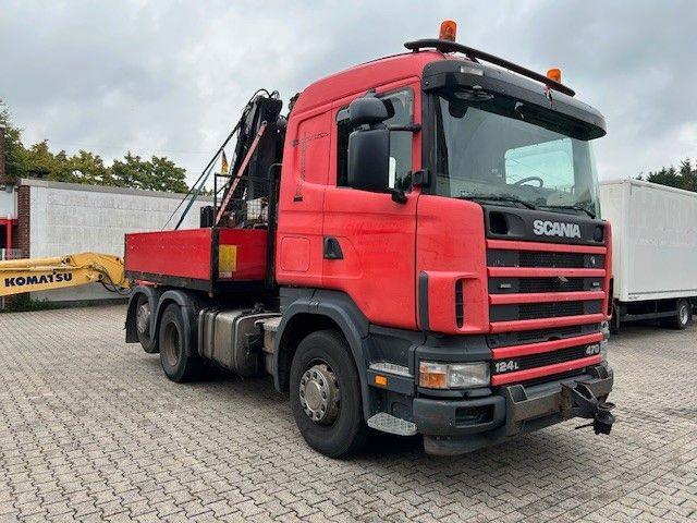 Scania 124 L 470 Pritsche + MKG HLK 201 HP 6x2 - Dropside/ Flatbed truck, Crane truck: picture 2 Scania 124 L 470 Pritsche + MKG HLK 201 HP 6x2 - Dropside/ Flatbed truck, Crane truck: picture 2