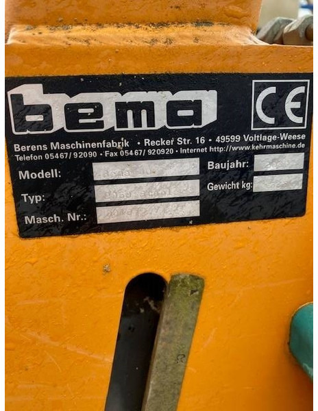 Bema 40 Classic 2050 Kehrbesen 2.200 EUR - Attachment for Construction machinery: picture 5 Bema 40 Classic 2050 Kehrbesen 2.200 EUR - Attachment for Construction machinery: picture 5