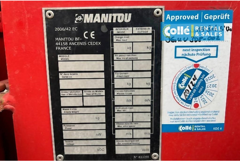 Articulated boom lift Manitou 150 AETJ C | 2013: picture 9