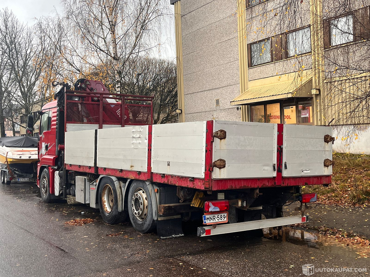 MAN TGA 26.400, kuorma-auto nosturilla, 2008, Helsinki - Dropside/ Flatbed truck, Crane truck: picture 4 MAN TGA 26.400, kuorma-auto nosturilla, 2008, Helsinki - Dropside/ Flatbed truck, Crane truck: picture 4