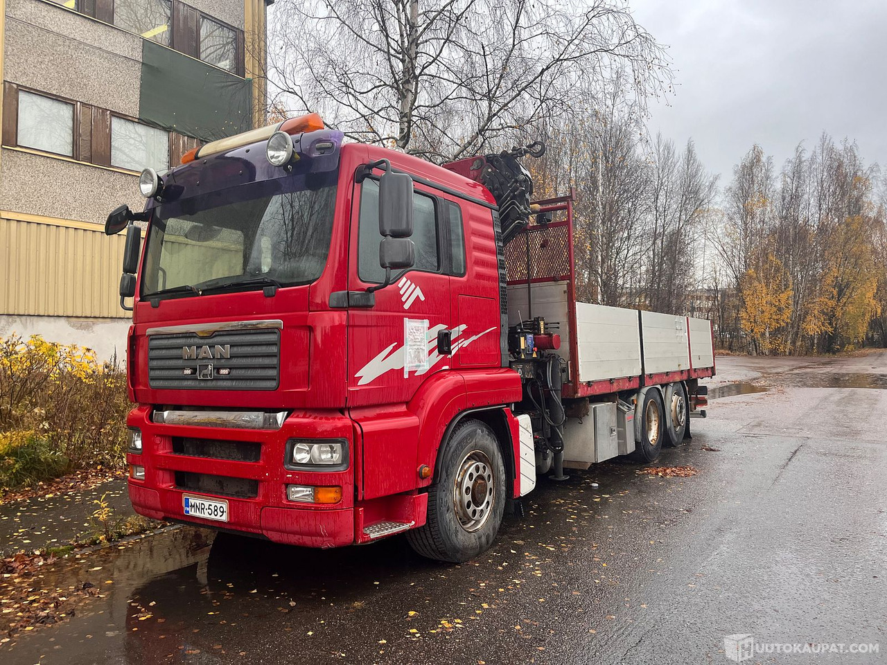 MAN TGA 26.400, kuorma-auto nosturilla, 2008, Helsinki - Dropside/ Flatbed truck, Crane truck: picture 1 MAN TGA 26.400, kuorma-auto nosturilla, 2008, Helsinki - Dropside/ Flatbed truck, Crane truck: picture 1