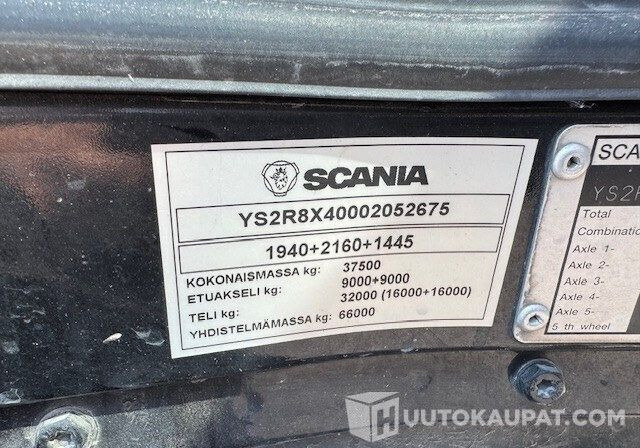 Leasing of  Scania R500 V8, Koukkulavakuorma-auto, 2010, Nakkila Scania R500 V8, Koukkulavakuorma-auto, 2010, Nakkila: picture 9