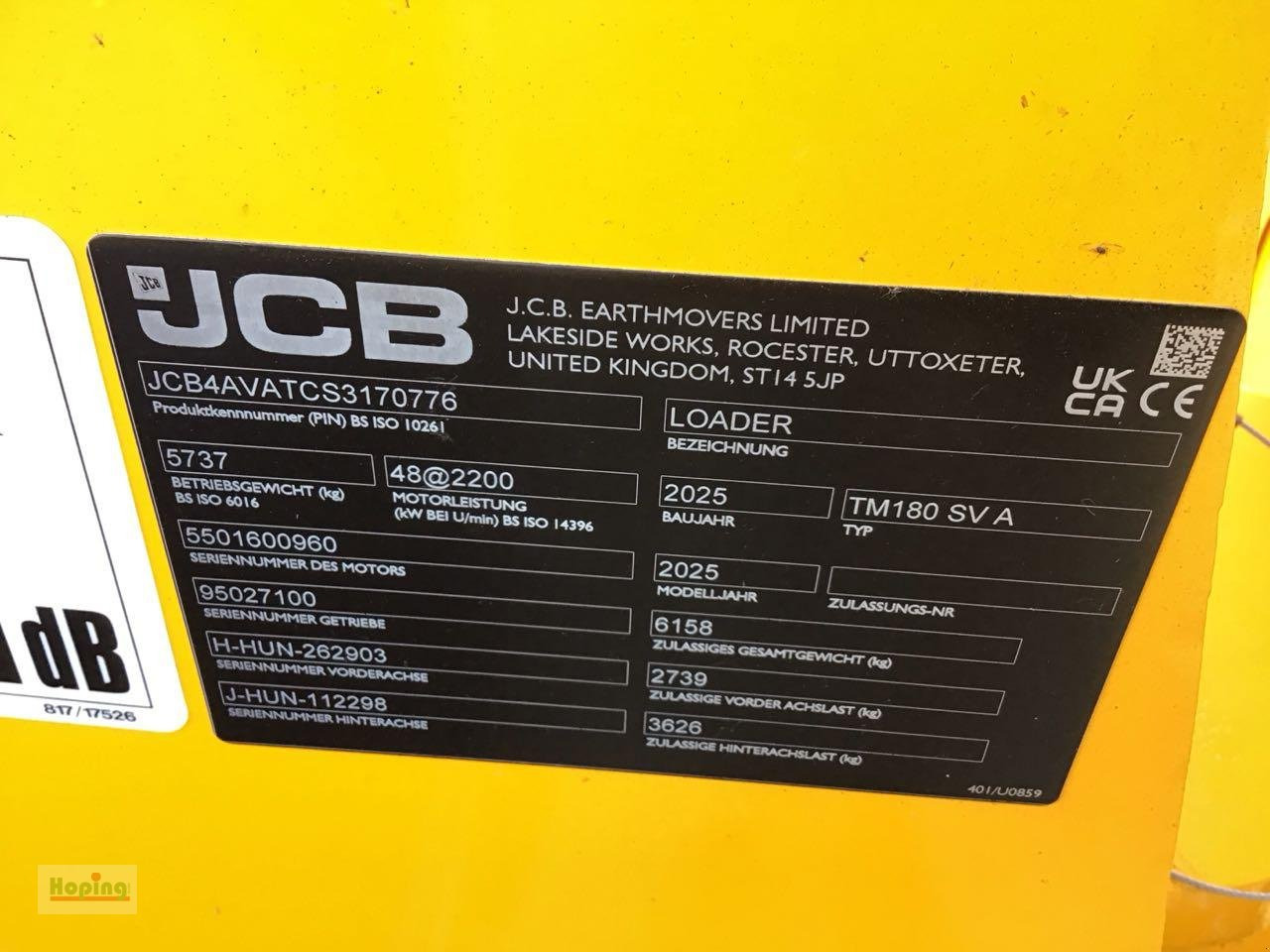 JCB TM180 AGRI - Telescopic wheel loader: picture 5 JCB TM180 AGRI - Telescopic wheel loader: picture 5