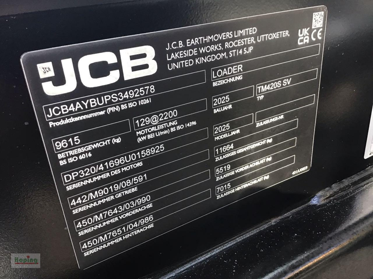 JCB TM420S AGRI - Stufe V - Telescopic wheel loader: picture 5 JCB TM420S AGRI - Stufe V - Telescopic wheel loader: picture 5