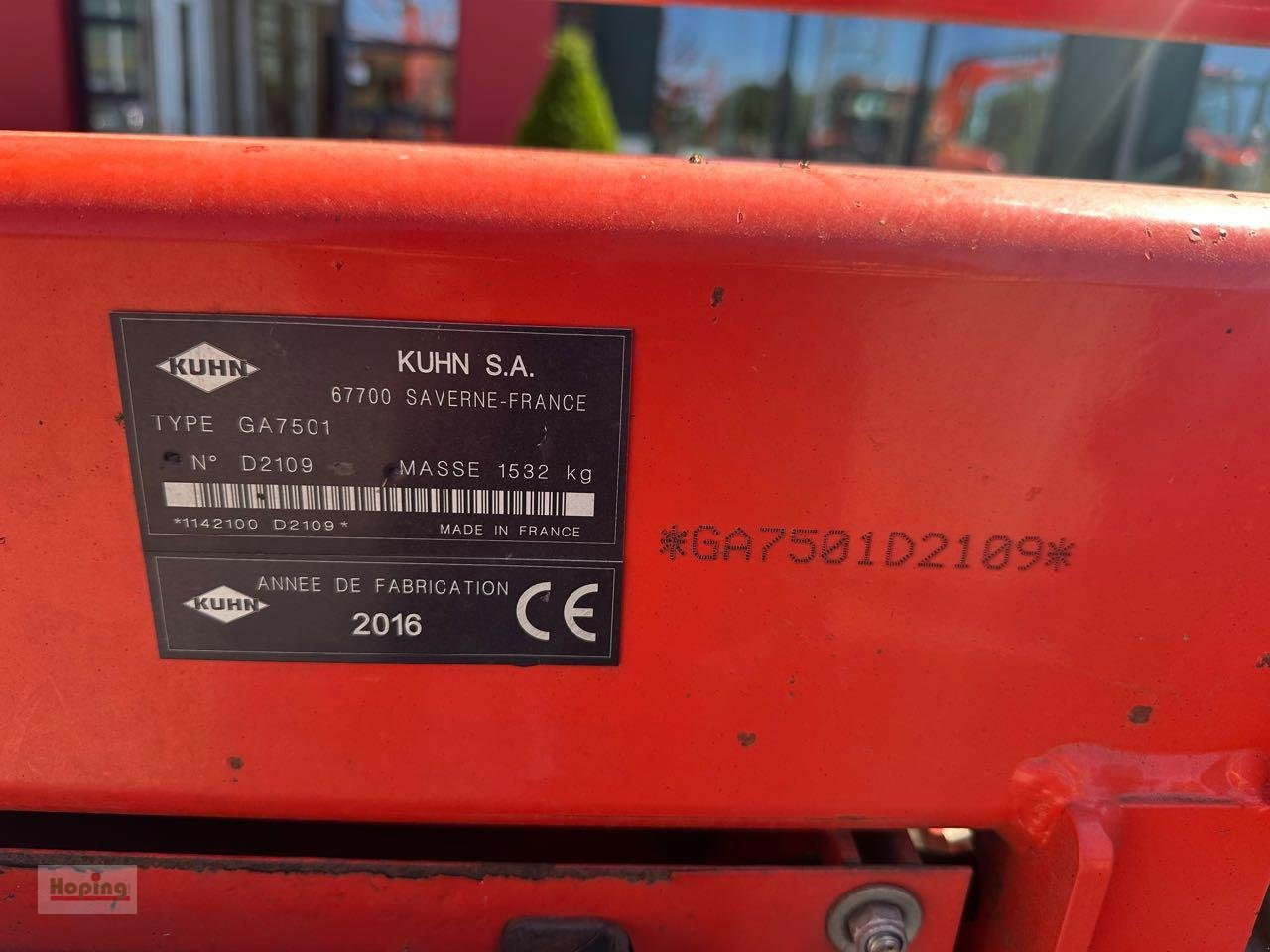 Kuhn GA 7501 - Tedder/ Rake: picture 4 Kuhn GA 7501 - Tedder/ Rake: picture 4