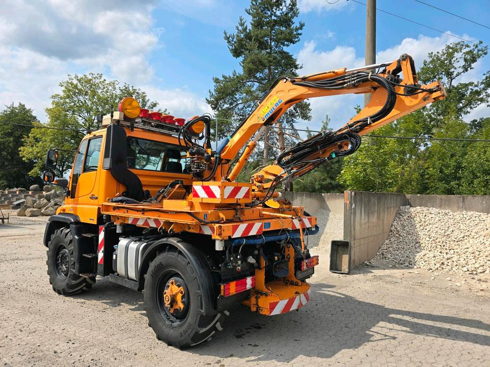 Snow removal vehicle Unimog U400 6-Zylinder 2010 405/10 405/12 NKS-Z-UGN-43K Bluetec 5 Mercedes-Benz  UGE UGN Mulag MHU 800  Mähausleger Böschungsmäher Böschungsmulcher Küpper-Weisser IMS Salzstreuer: picture 6