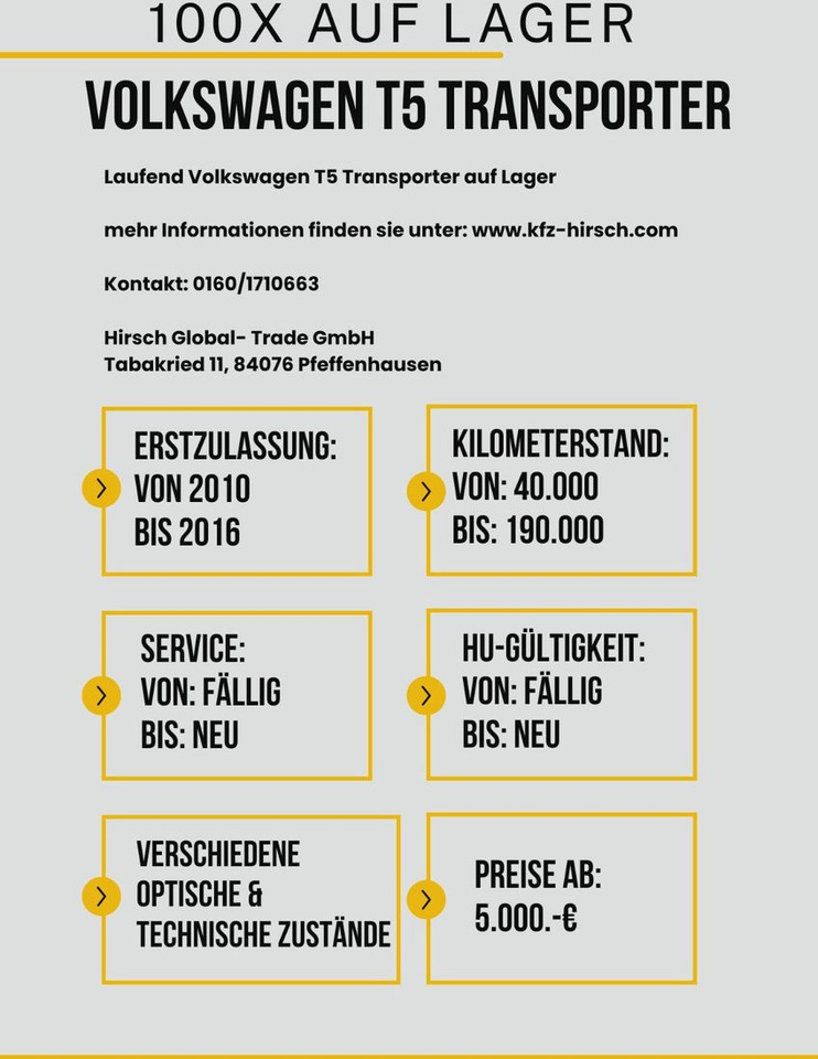 Volkswagen T5 Transporter 2.0TDI EU5*2xSchiebetüre*1.Hand* - People carrier: picture 4 Volkswagen T5 Transporter 2.0TDI EU5*2xSchiebetüre*1.Hand* - People carrier: picture 4