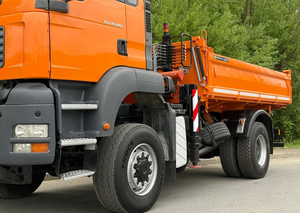 Tipper MAN * MAN 18 480 * KIPER WYWROTKA * 4x4 * HDS ATLAS 85* STAN BARDZO DOBRY * Sprowadzony: picture 16