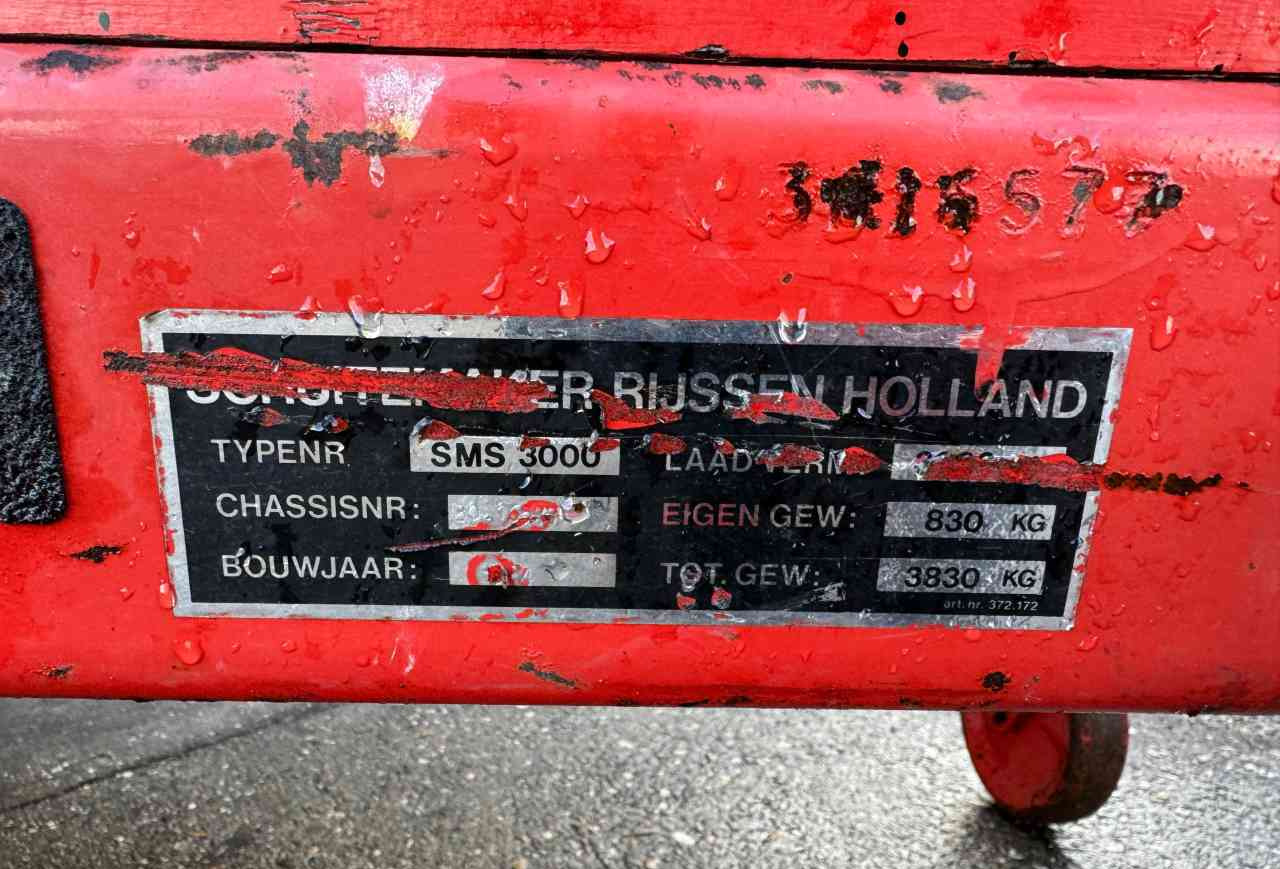 Schuitemaker SMS 3000 mestverspreider *Verkocht/sold* - Manure spreader: picture 5 Schuitemaker SMS 3000 mestverspreider *Verkocht/sold* - Manure spreader: picture 5
