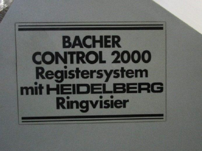 PLATTENSTANZE BACHER CONTROL 2000 - Printing machinery: picture 4 PLATTENSTANZE BACHER CONTROL 2000 - Printing machinery: picture 4