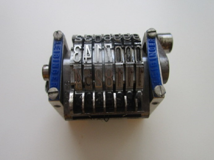 1xNUMMERATOREN GERADE, VORWÄRTS, GROSS - Spare parts for Printing machinery: picture 1 1xNUMMERATOREN GERADE, VORWÄRTS, GROSS - Spare parts for Printing machinery: picture 1