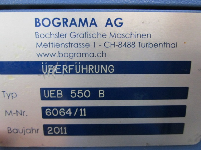 ÜBERFÜHRUNG BOGRAMA UEB 550B - Printing machinery: picture 4 ÜBERFÜHRUNG BOGRAMA UEB 550B - Printing machinery: picture 4