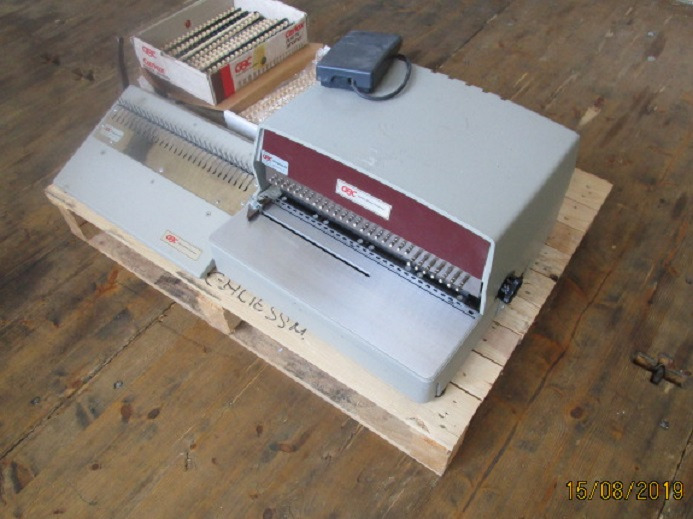 WIRO SCHLIESSMASCHINE GBC 112-PM-1 - Printing machinery: picture 2 WIRO SCHLIESSMASCHINE GBC 112-PM-1 - Printing machinery: picture 2