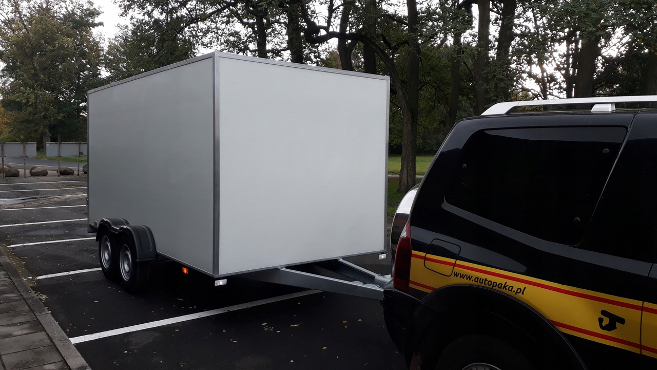 New Closed box trailer PRZYCZEPA KONTENER CARGO PAKA FURGON BOX 400 x 200 / CARGO CONTAINER TRAILER VAN BOX 400 x 200: picture 11