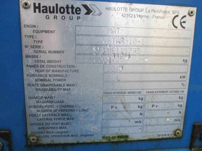 Vertical mast lift Haulotte Star 10: picture 9