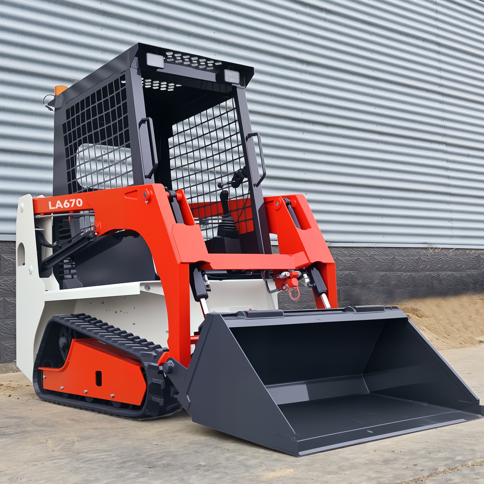 LEZUM LA670 Mini Small Skid Steer Loader Compact Track Diesel Mini Skid Steer Loader For Sale With Small Mini Skid Steer Attachments 4 In 1 Bucket - Skid steer loader: picture 2 LEZUM LA670 Mini Small Skid Steer Loader Compact Track Diesel Mini Skid Steer Loader For Sale With Small Mini Skid Steer Attachments 4 In 1 Bucket - Skid steer loader: picture 2