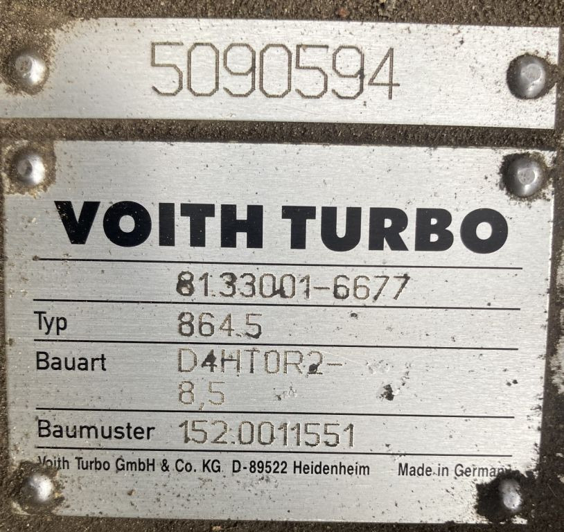 MAN Voith 864.5 D4HT0R2 -8.5E MAN Lions City 81.33001-6677 Getriebe Diwa - Transmission for Bus: picture 2 MAN Voith 864.5 D4HT0R2 -8.5E MAN Lions City 81.33001-6677 Getriebe Diwa - Transmission for Bus: picture 2