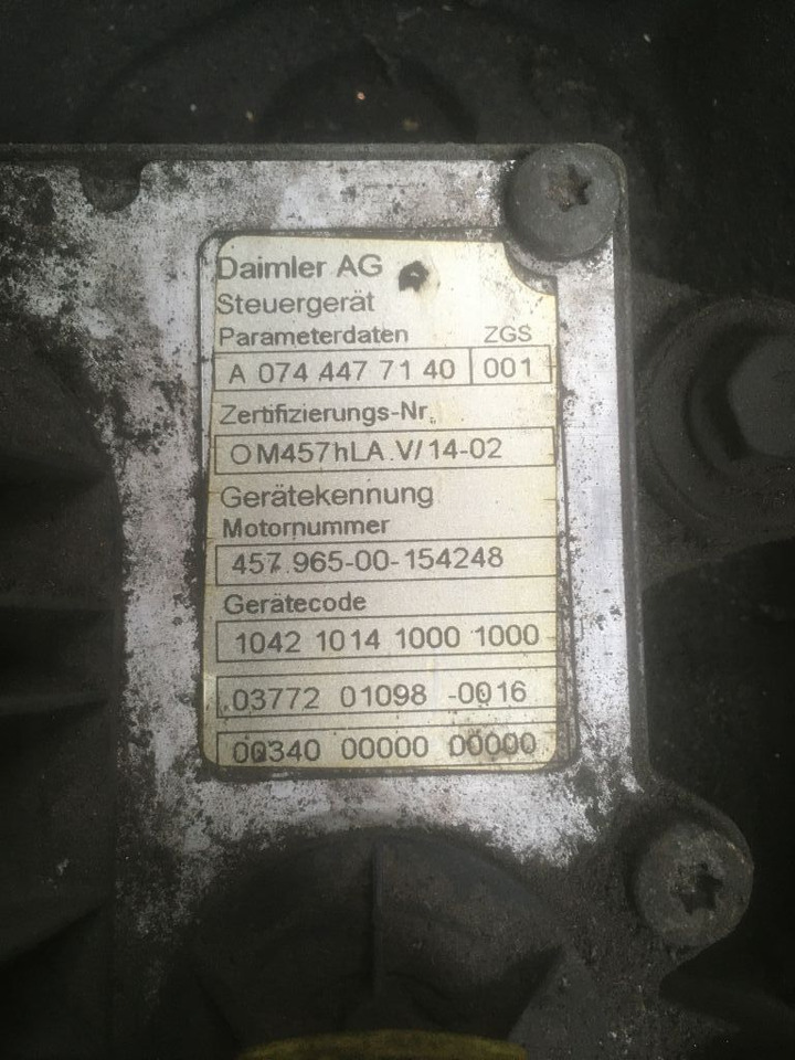 Mercedes-Benz Mercedes Motor OM 457 HLA 457HLA Euro 5 Citaro LE Bj. 2008 457.965  - Engine for Bus: picture 4 Mercedes-Benz Mercedes Motor OM 457 HLA 457HLA Euro 5 Citaro LE Bj. 2008 457.965  - Engine for Bus: picture 4