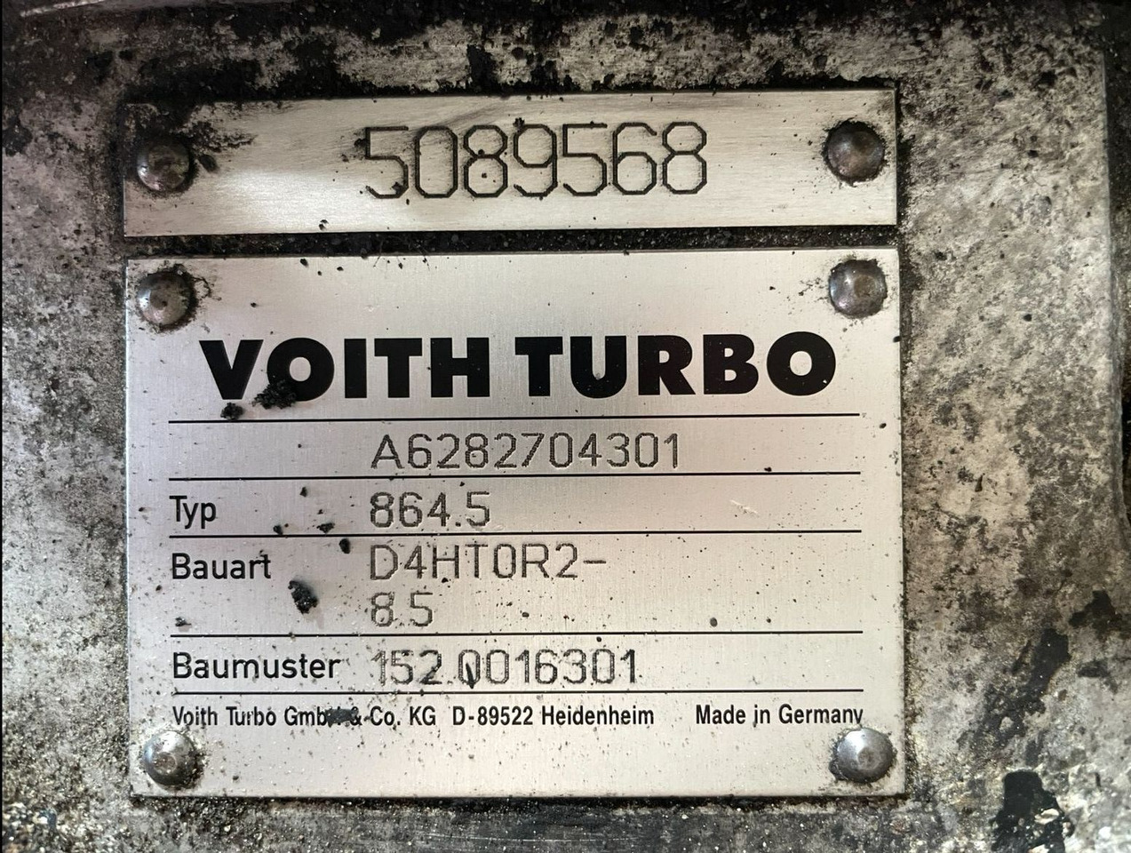 Voith Mercedes Citaro Voith Getriebe 864.5 D4HT0R2-8,5 A6282704301 152.0016301 5 - Gearbox and parts for Bus: picture 3 Voith Mercedes Citaro Voith Getriebe 864.5 D4HT0R2-8,5 A6282704301 152.0016301 5 - Gearbox and parts for Bus: picture 3