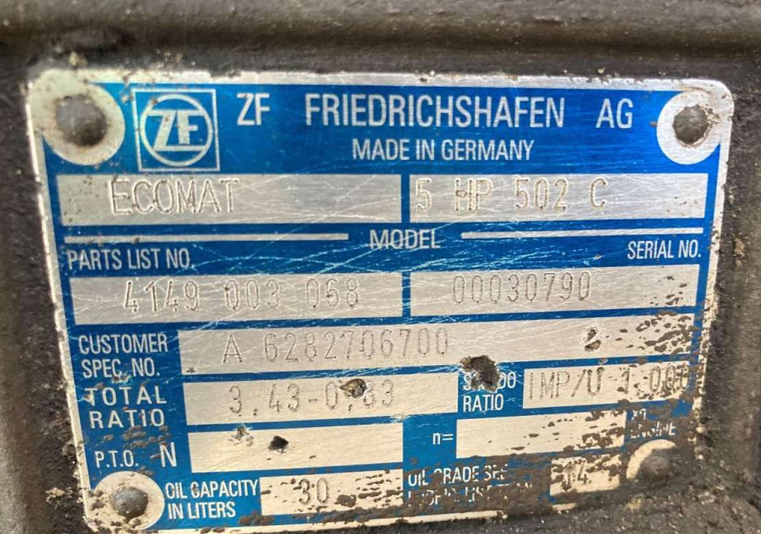 ZF Getriebe ZF 5HP 502C 5HP502C 4149003068 Mercedes Citaro Ecomat - Gearbox for Bus: picture 2 ZF Getriebe ZF 5HP 502C 5HP502C 4149003068 Mercedes Citaro Ecomat - Gearbox for Bus: picture 2