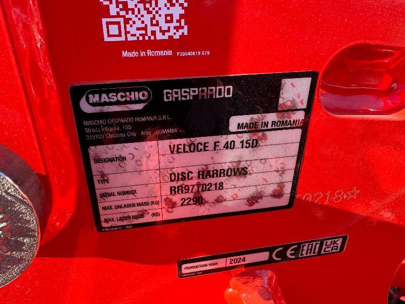 Disc harrow MASCHIO VELOCE F40 15D: picture 8