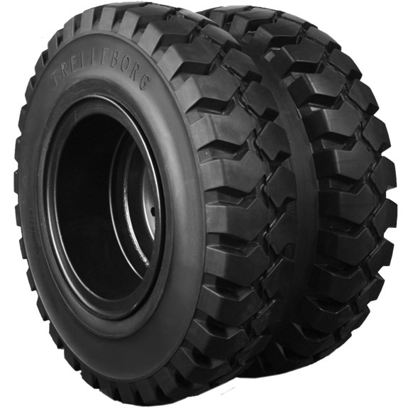 TRELLEBORG Solid 10.00-20 T900 Trelleborg. - Wheel and tire package for Wheel excavator: picture 1 TRELLEBORG Solid 10.00-20 T900 Trelleborg. - Wheel and tire package for Wheel excavator: picture 1