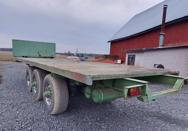 Jalkalavakärry 3-akselinen ilma-alustainen. - Dropside/ Flatbed trailer: picture 5 Jalkalavakärry 3-akselinen ilma-alustainen. - Dropside/ Flatbed trailer: picture 5