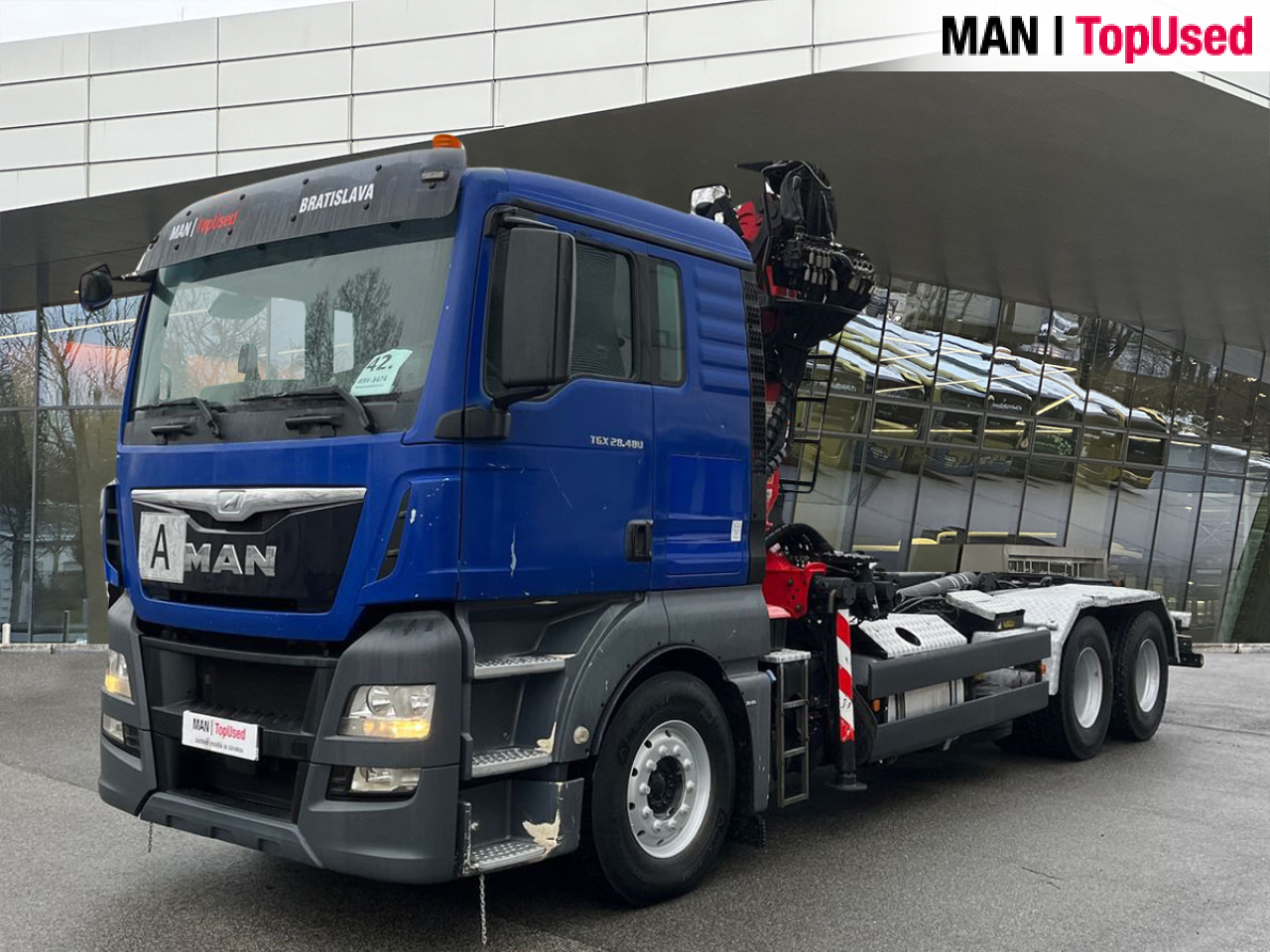MAN TGX 28.480 6X2-2 BL EPSILON Euro6 Intarder Klima - Crane truck, Hook lift truck: picture 1 MAN TGX 28.480 6X2-2 BL EPSILON Euro6 Intarder Klima - Crane truck, Hook lift truck: picture 1