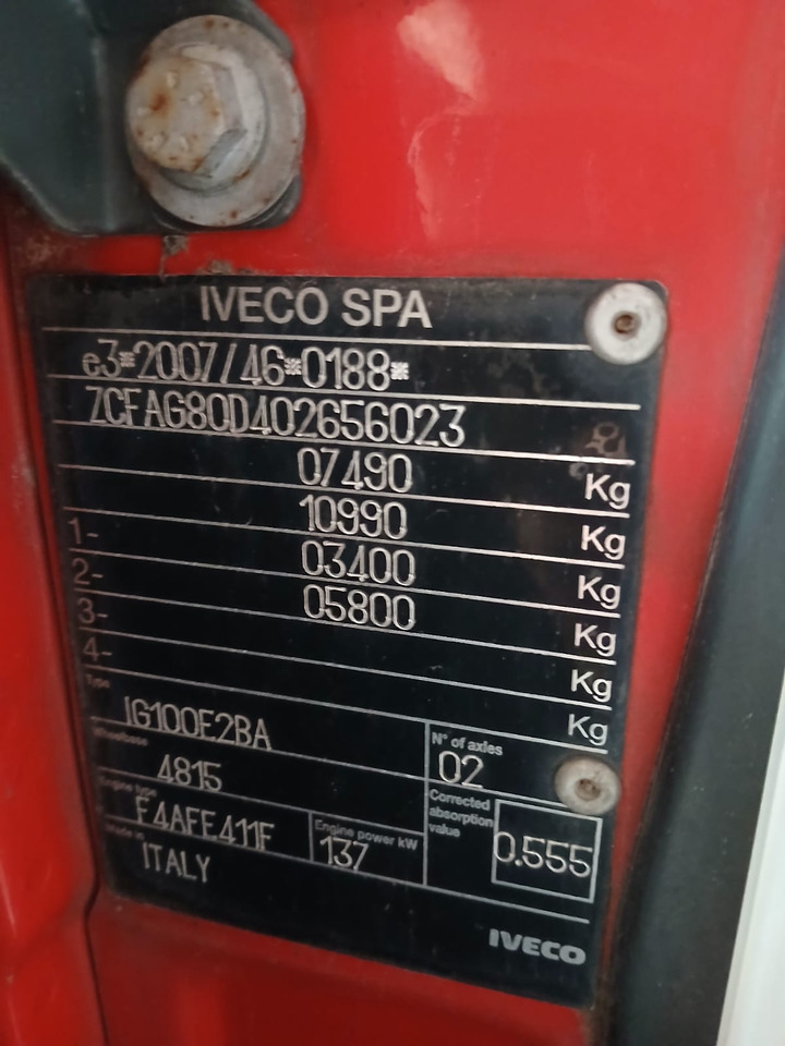 IVECO EUROCARGO 80-190 - Crane truck: picture 3 IVECO EUROCARGO 80-190 - Crane truck: picture 3