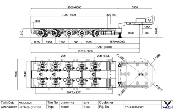 YALCIN - Low loader semi-trailer: picture 4 YALCIN - Low loader semi-trailer: picture 4