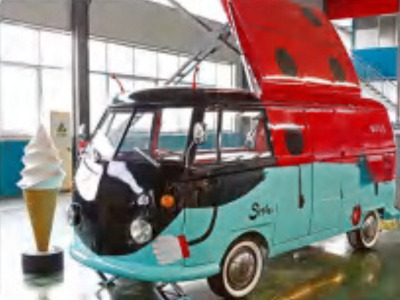 New Food trailer Deli Star Trailer Retro Minivan Fliptop 4300 Electric  - EU standards: picture 8