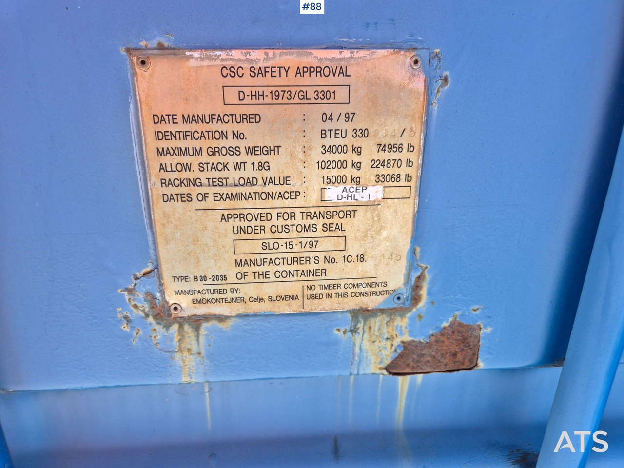 1997 Lämpökontti  Oilon RP-201 H - Shipping container: picture 3 1997 Lämpökontti  Oilon RP-201 H - Shipping container: picture 3