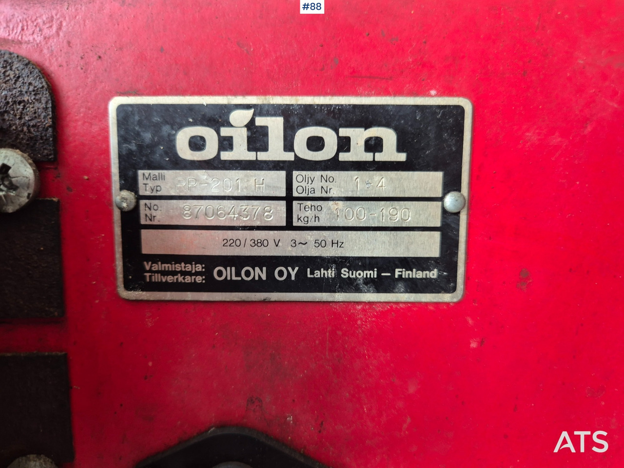 1997 Lämpökontti  Oilon RP-201 H - Shipping container: picture 4 1997 Lämpökontti  Oilon RP-201 H - Shipping container: picture 4