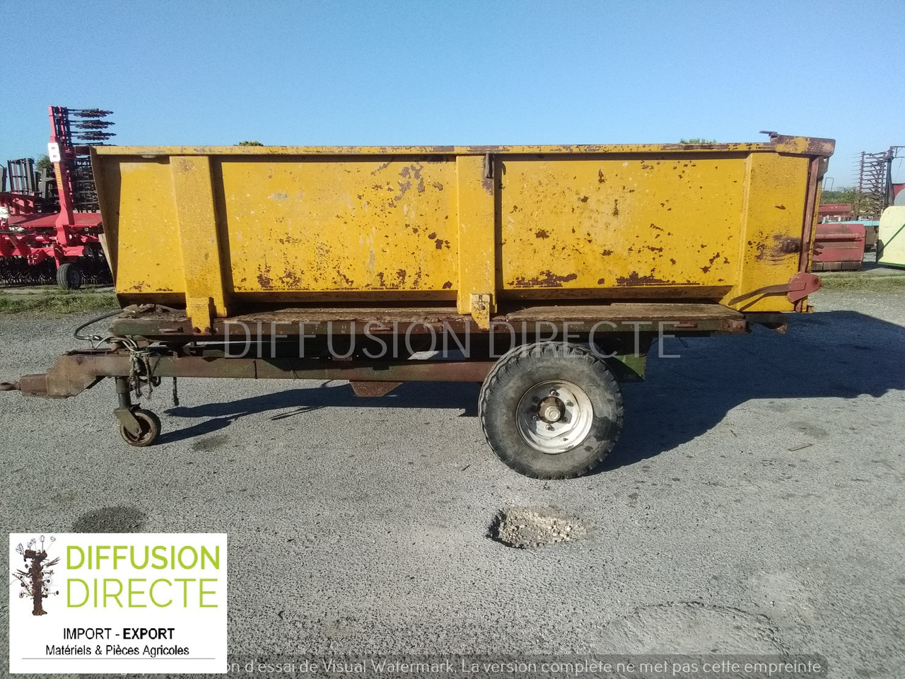 BENNE AGRICOLE 5T - Tipper trailer: picture 1 BENNE AGRICOLE 5T - Tipper trailer: picture 1