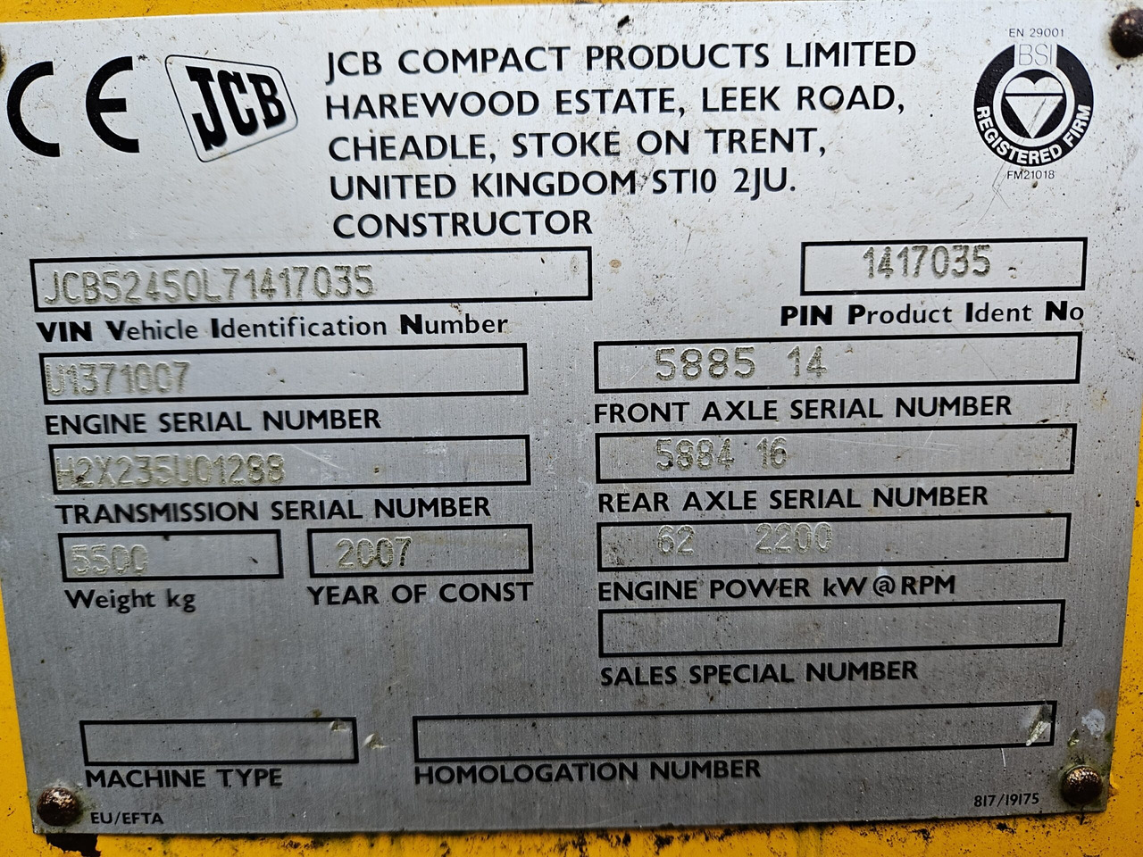 2007 JCB 524-50 Telescopic - Telescopic handler: picture 5 2007 JCB 524-50 Telescopic - Telescopic handler: picture 5