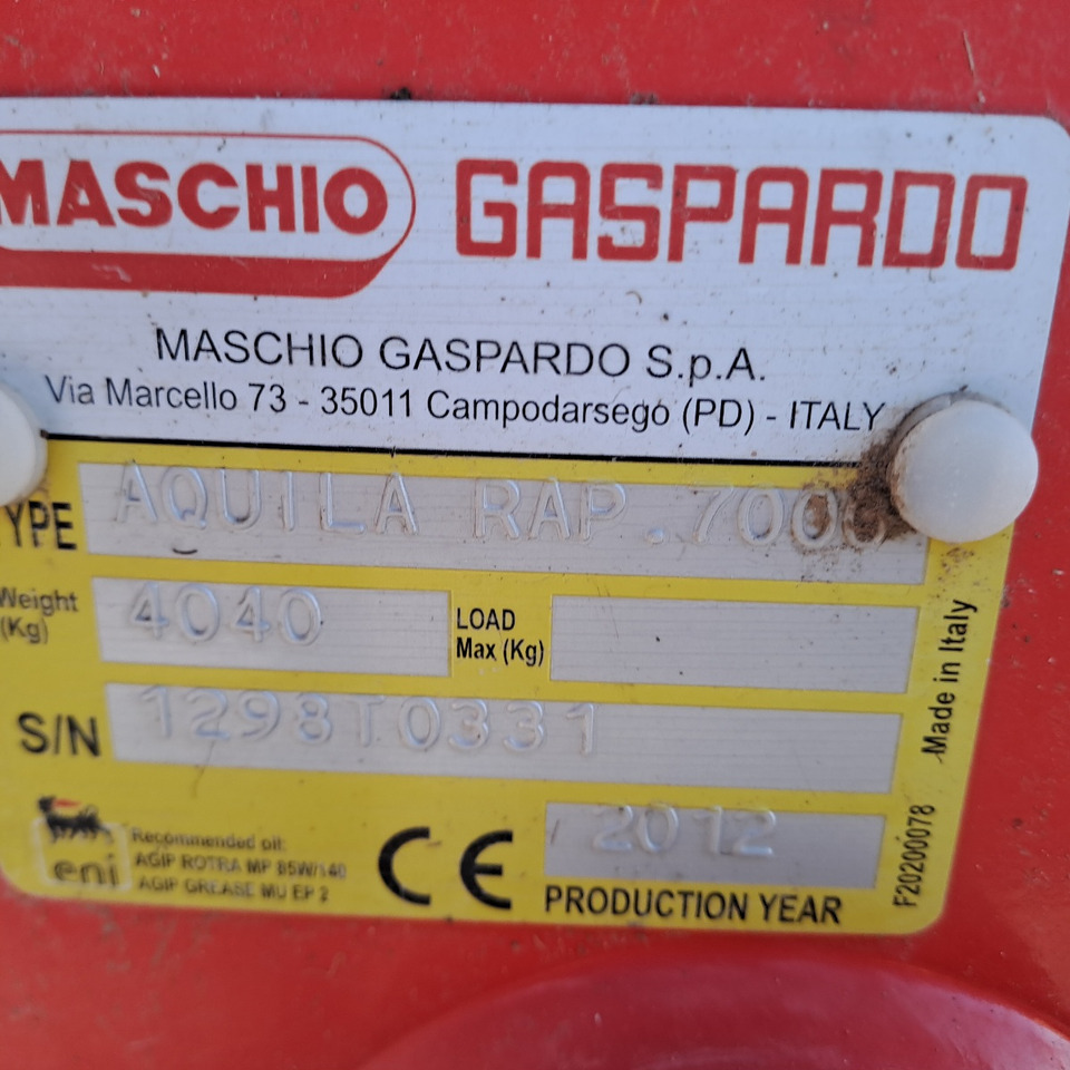 Rotavator ERPICE ROTANTE PIEGHEVOLE MASCHIO AQUILA RAP 7000: picture 6 Rotavator ERPICE ROTANTE PIEGHEVOLE MASCHIO AQUILA RAP 7000: picture 6