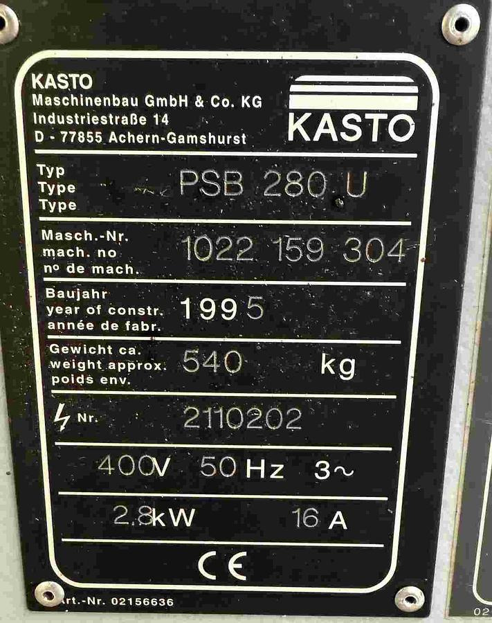 Bügelsäge KASTO - Metalworking machinery: picture 3 Bügelsäge KASTO - Metalworking machinery: picture 3